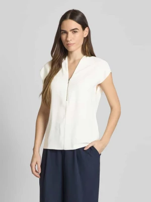 Bluzka o kroju regular fit z dekoltem w serek model ‘GEORGETTE’ Calvin Klein Womenswear