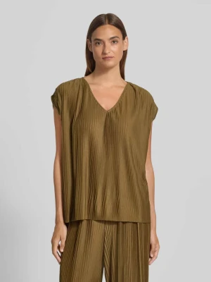Bluzka o kroju regular fit z dekoltem w serek model ‘KIRIT’ Soyaconcept