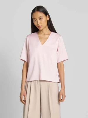 Bluzka o kroju regular fit z dekoltem w serek model ‘LENA’ Selected Femme