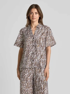 Bluzka o kroju regular fit z dekoltem w serek model 'Mele' FREE/QUENT