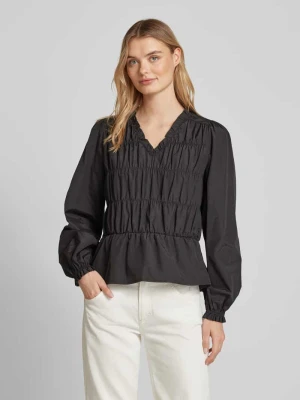 Bluzka o kroju regular fit z dekoltem w serek model ‘NETTI’ Soyaconcept