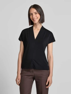 Bluzka o kroju regular fit z dekoltem w serek model ‘Yrsa’ FREE/QUENT