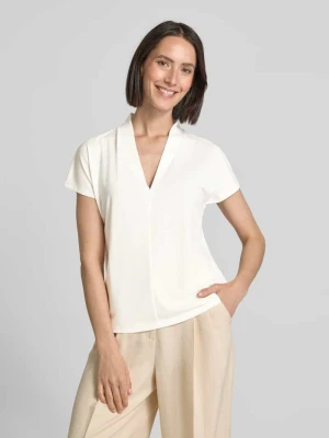 Bluzka o kroju regular fit z dekoltem w serek model ‘Yrsa’ FREE/QUENT