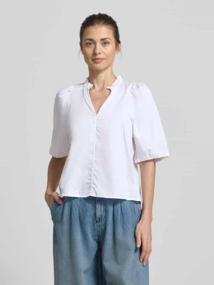 bluzka o kroju regular fit z dekoltem w serek Rich & Royal