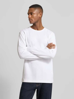 Bluzka o kroju regular fit z długim rękawem i fakturą wafla model ‘TEMPESTO’ Boss Orange