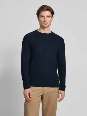 Bluzka o kroju regular fit z długim rękawem i fakturą wafla Tom Tailor Denim