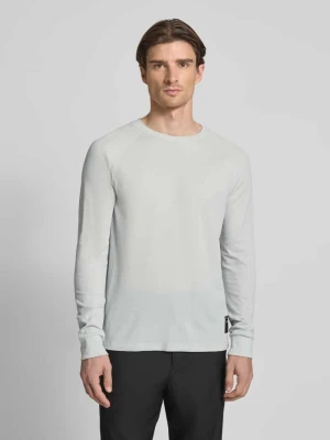 Bluzka o kroju regular fit z długim rękawem i fakturą wafla Tom Tailor Denim