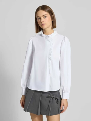 Bluzka o kroju regular fit z długim rękawem i falbanami model ‘MATILDA’ Pepe Jeans