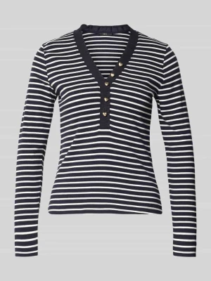 Bluzka o kroju regular fit z długim rękawem i obszyciem falbaną Zero