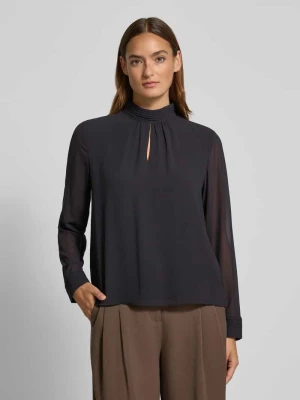 Bluzka o kroju regular fit z długim rękawem i wycięciem w kształcie łezki s.Oliver BLACK LABEL