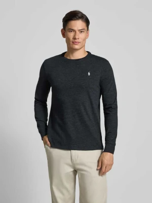 Bluzka o kroju regular fit z długim rękawem i wyhaftowanym logo model ‘Jersey’ Polo Ralph Lauren
