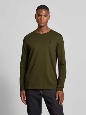 Bluzka o kroju regular fit z długim rękawem i wyhaftowanym logo model ‘Jersey’ Polo Ralph Lauren