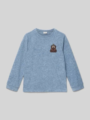 Bluzka o kroju regular fit z długim rękawem i wyhaftowanym motywem s.Oliver RED LABEL