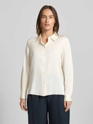 Bluzka o kroju regular fit z długim rękawem z mieszanki jedwabiu model ‘BONYA’ Boss