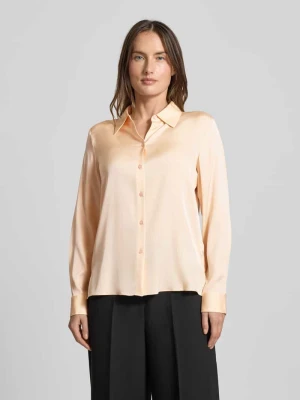 Bluzka o kroju regular fit z długim rękawem z mieszanki jedwabiu model ‘BONYA’ Boss