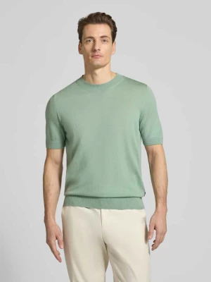 Koszulka z dzianiny o kroju regular fit z czystej żywej wełny Model 'H-UMAURO' Boss