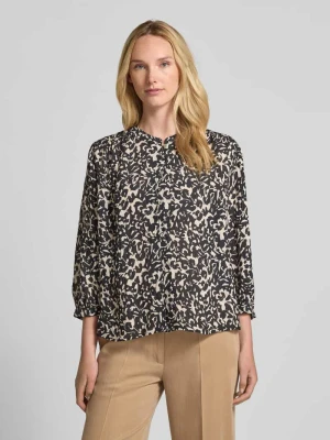 Bluzka o kroju regular fit z efektem marszczenia model ‘Famelia’ Opus