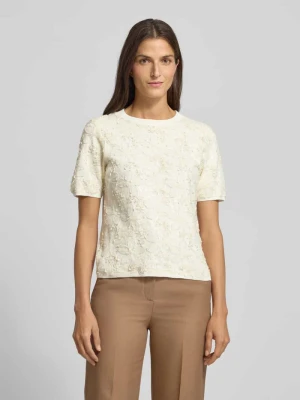 Bluzka o kroju regular fit z efektowną przędzą i cekinami s.Oliver BLACK LABEL