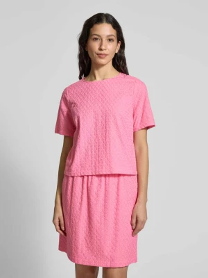 Bluzka o kroju regular fit z fakturowanym wzorem model ‘Belana’ Joop!