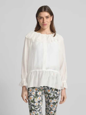 Bluzka o kroju regular fit z falbanami model ‘ASTRO’ Weekend Max Mara