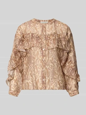 Bluzka o kroju regular fit z falbanami model 'TUNELLA' Bash