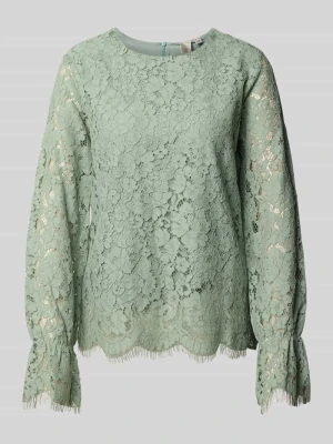 Bluzka o kroju regular fit z frędzlami model ‘PERLA’ YAS