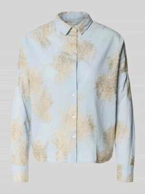 Bluzka o kroju regular fit z haftami model 'LUCY' 0039 italy