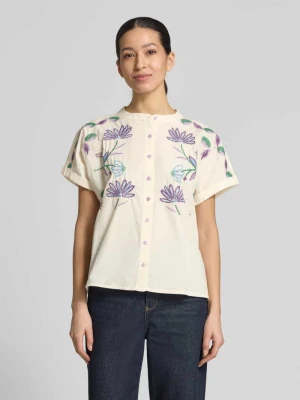 Bluzka o kroju regular fit z haftami model „Mya” LOLLYS LAUNDRY