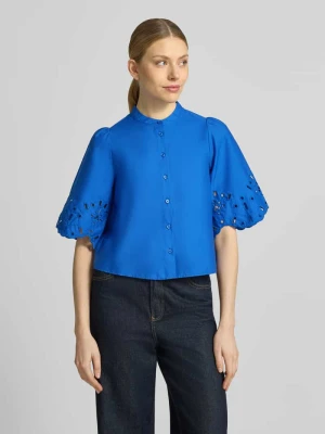 Bluzka o kroju regular fit z haftem angielskim model 'Marika' GUIDO MARIA KRETSCHMER WOMAN