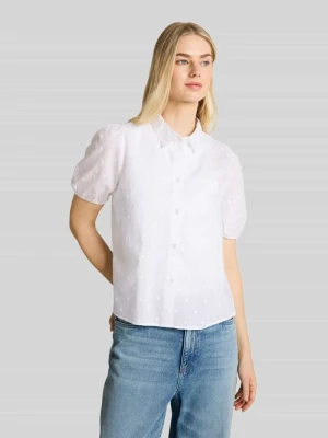 bluzka o kroju regular fit z haftem Tom Tailor Denim