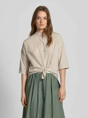 Bluzka o kroju regular fit z kołnierzem z lamówką model ‘Li44araa’ ZABAIONE