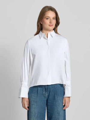 Bluzka o kroju regular fit z krytą listwą guzikową milano italy