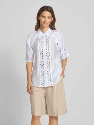 Bluzka o kroju regular fit z krytą listwą guzikową model ‘MOLLY’ Copenhagen Muse