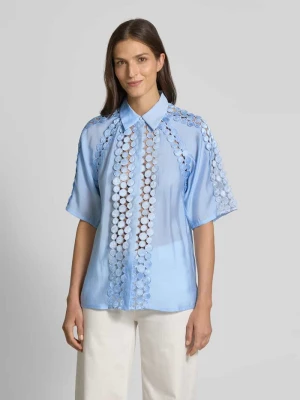 Bluzka o kroju regular fit z krytą listwą guzikową model ‘MOLLY’ Copenhagen Muse