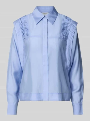 Bluzka o kroju regular fit z krytą listwą guzikową model ‘MOLLY’ Copenhagen Muse