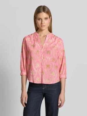 Bluzka o kroju regular fit z kwiatowym nadrukiem na całej powierzchni Emily Van den Bergh