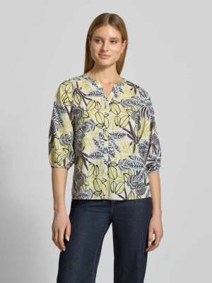 Bluzka o kroju regular fit z kwiatowym nadrukiem na całej powierzchni Soyaconcept