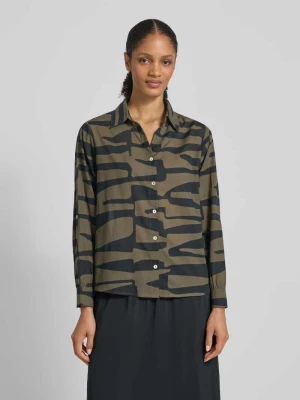 Bluzka o kroju regular fit z listwą guzikową model ‘Fumani’ Opus