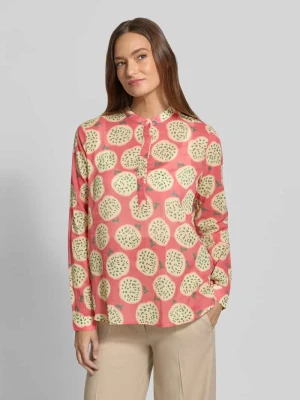 Bluzka o kroju regular fit z listwą guzikową Model 'JANE' 0039 italy