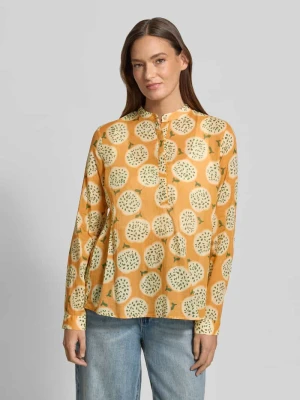 Bluzka o kroju regular fit z listwą guzikową Model 'JANE' 0039 italy