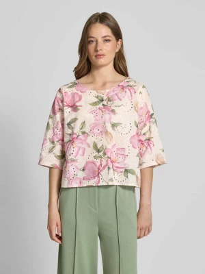 Bluzka o kroju regular fit z listwą guzikową z tyłu model ‘Li44naa’ ZABAIONE