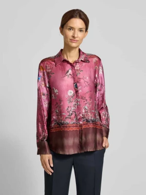 Bluzka o kroju regular fit z mankietami model ‘Cherry Blossom’ miss goodlife