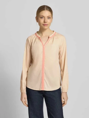 Bluzka o kroju regular fit z marszczeniami Emily Van den Bergh