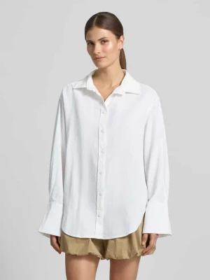 Bluzka o kroju regular fit z mieszanka lnu i bawełny Gina Tricot