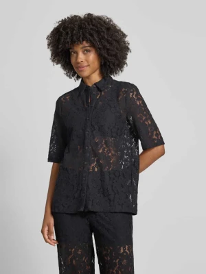 Bluzka o kroju regular fit z mieszanki bawełny model 'HONEY' Vero Moda