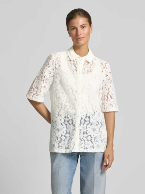 Bluzka o kroju regular fit z mieszanki bawełny model 'HONEY' Vero Moda