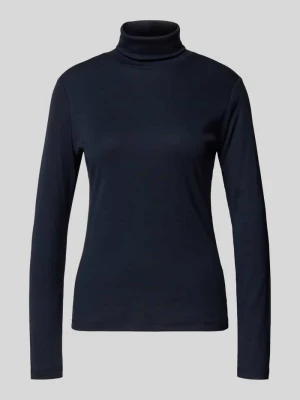 Bluzka o kroju regular fit z mieszanki bawełny z długim rękawem i golfem Tom Tailor