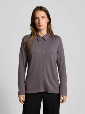 Bluzka o kroju regular fit z mieszanki lyocellu z detalem z logo Windsor