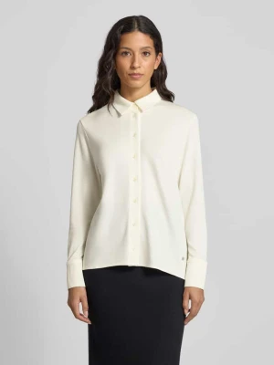 Bluzka o kroju regular fit z mieszanki lyocellu z detalem z logo Windsor