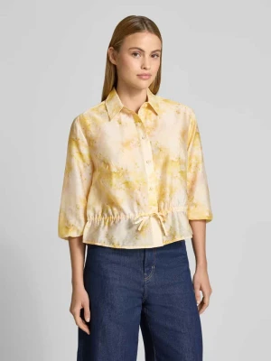 Bluzka o kroju regular fit z mieszanki lyocellu z rękawem o dł. 3/4 Jake*s Collection